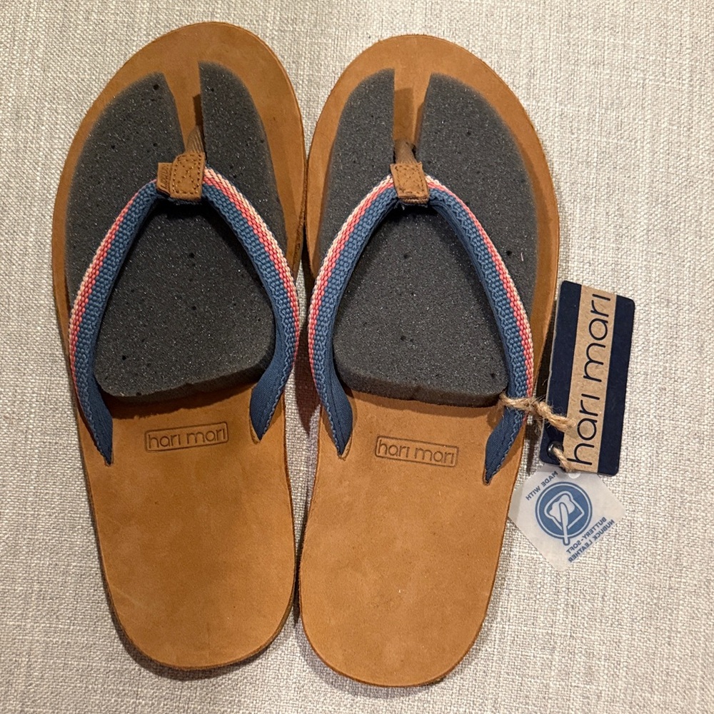 Hari Mari Chaco Blue, Coral, Pink and Tan Footwear